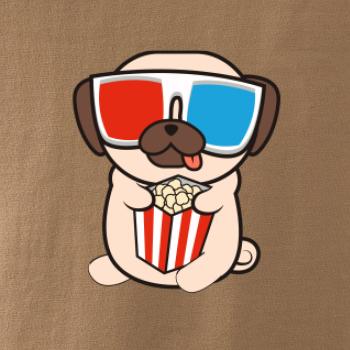 Mops a 3D brýle