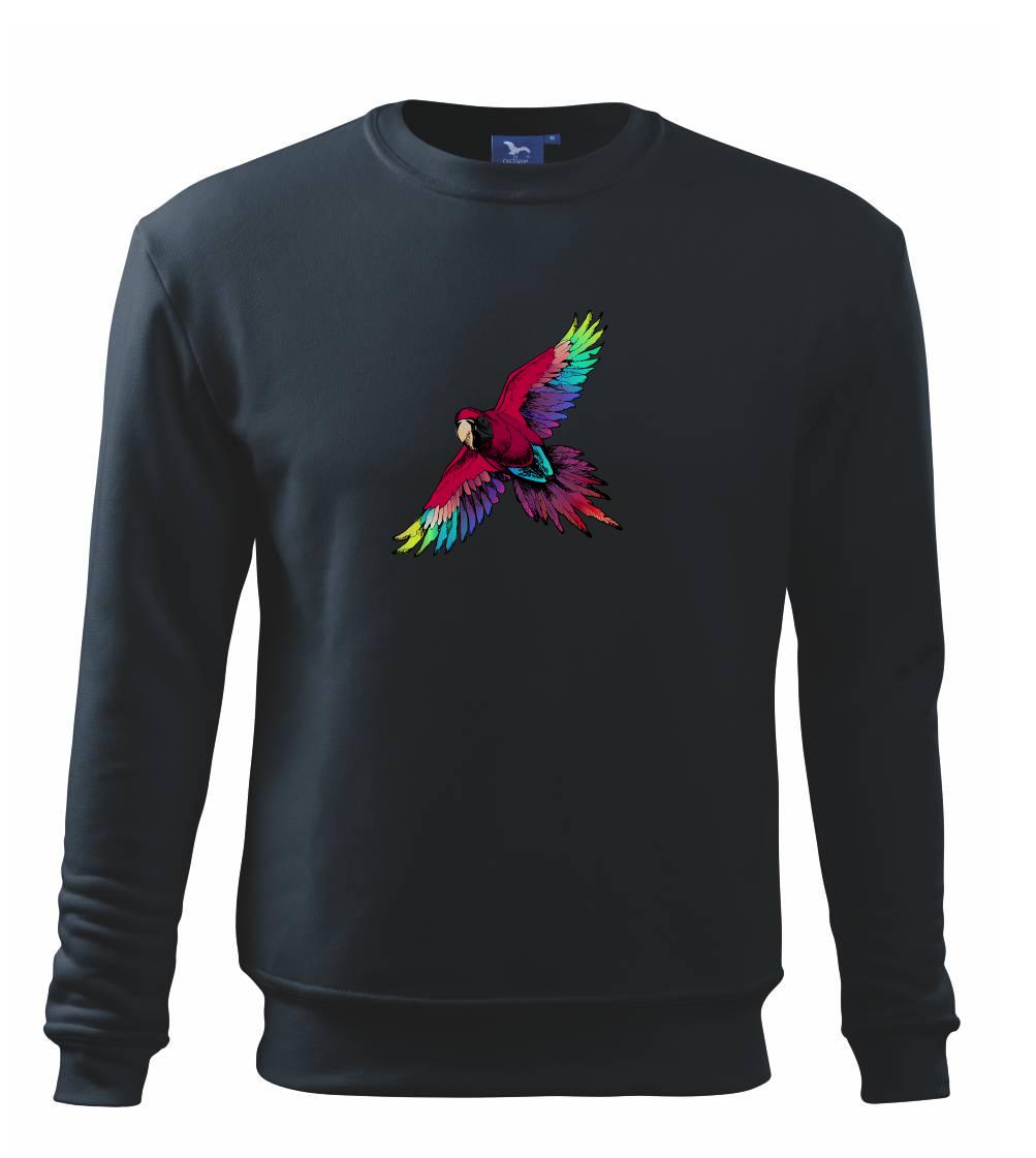 Papoušek kreslený letící