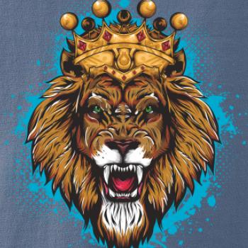 Lev kreslený s korunou