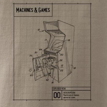 Nákres herní automat otevřený