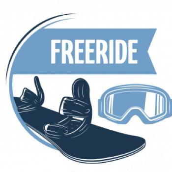 Freeride snowboard kruh