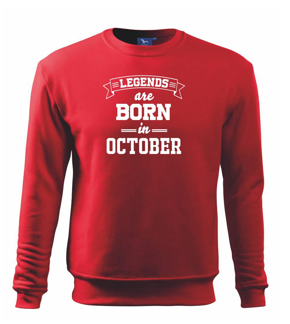 Legends are born in October - Mikina Essential dětská