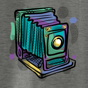 Foťák barevný starý - jedna čočka