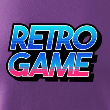 Retro game nápis barevný