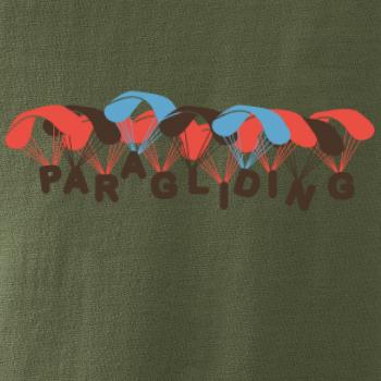 paragliding nápis s padáky