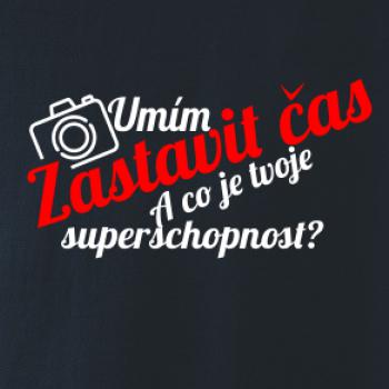 Zastavím čas - tvoje superschopnost? šikmý nápis Zastavím čas - tvoje superschopnost? šikmý nápis