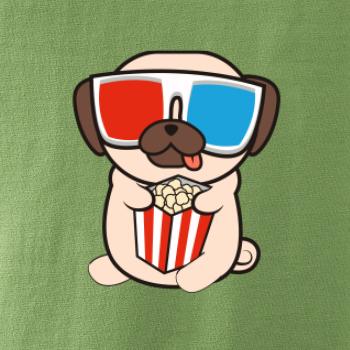 Mops a 3D brýle