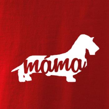 Jezevčík dlouhosrstý máma obrys