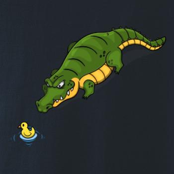 Krokodýl zelený s kačenkou