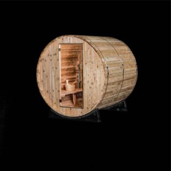 Venkovní sauna z boku