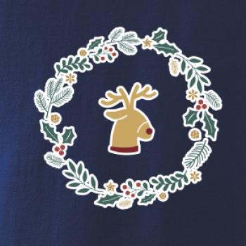 Vánoční věnec se sobem