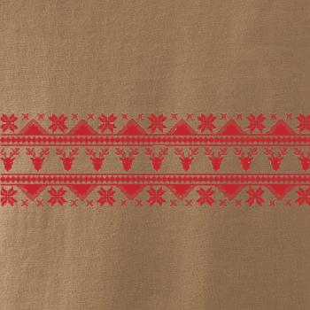 Vánoční vzor - jelen a vločka