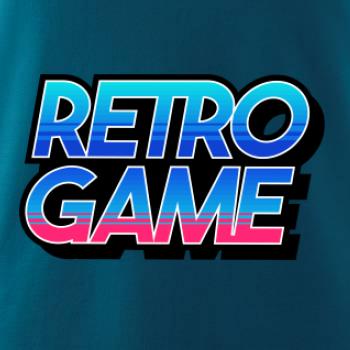 Retro game nápis barevný
