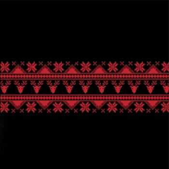 Vánoční vzor - jelen a vločka