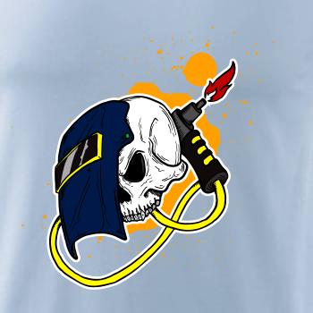 Svářeč - kreslená lebka