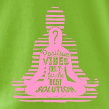 Joga - positive vibes only růžová