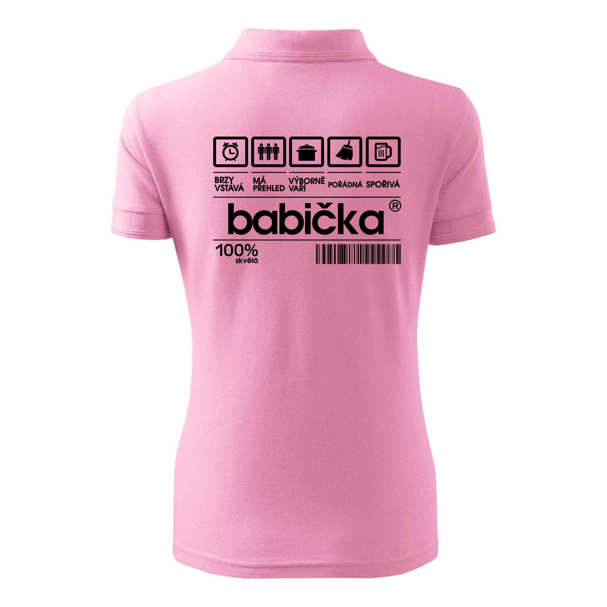 Čárový kód babička - Polokošile dámská Pique Polo