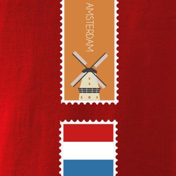 Amsterdam známka barevná