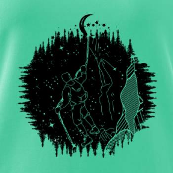 Turista v noční krajině