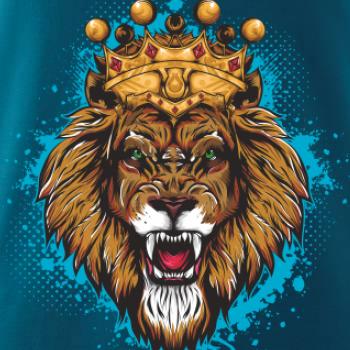 Lev kreslený s korunou