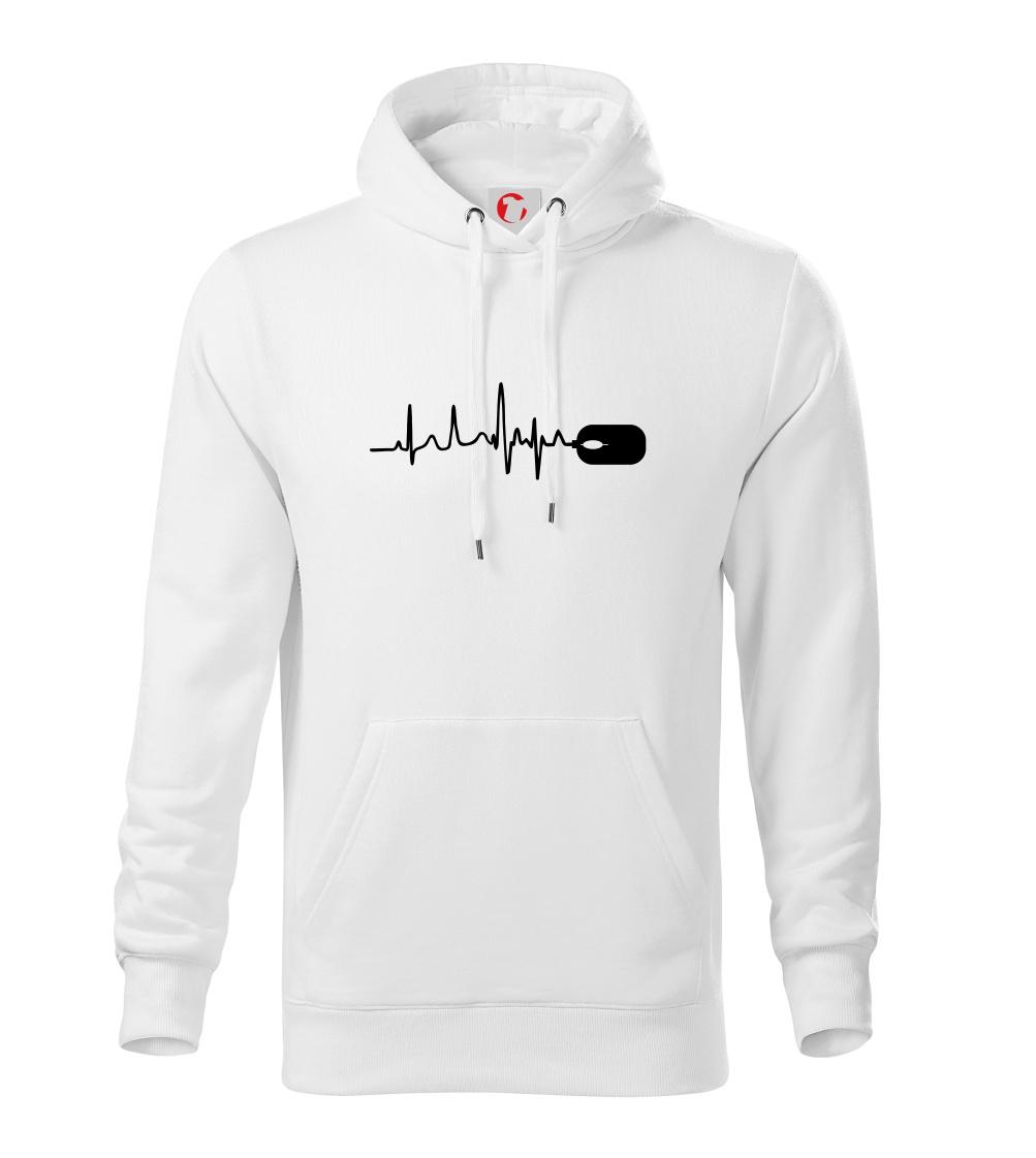 EKG myš - Mikina s kapucí hooded sweater