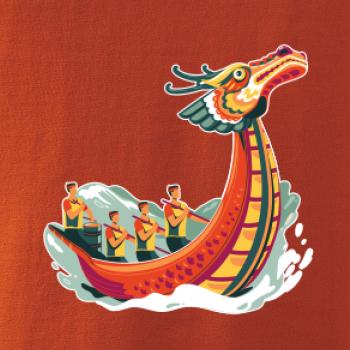 Dračí lodě při závodě