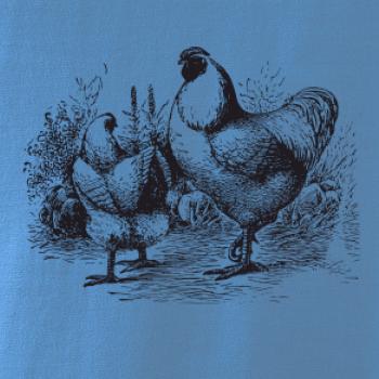 Slepičí rodina malovaná