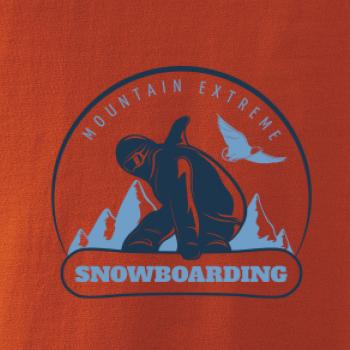 Mountain extreme snowboarding kulaté