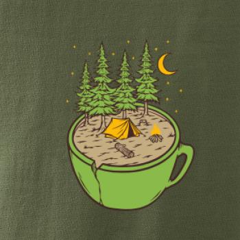 Hrnek plný stanování