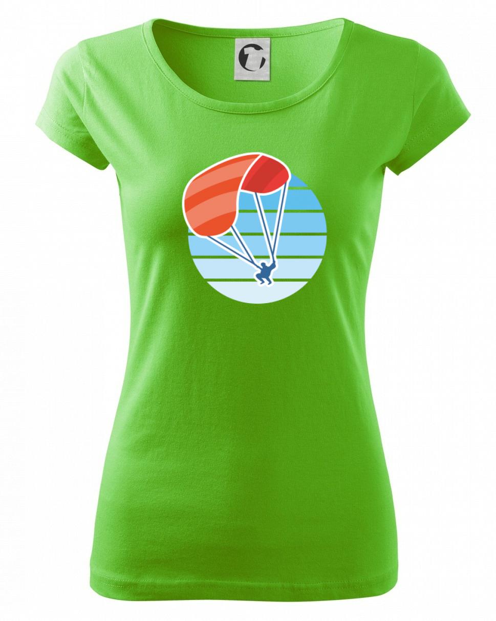 Paragliding oranžový v modrém kolečku