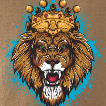 Lev kreslený s korunou