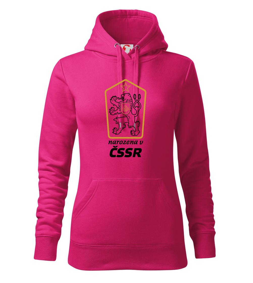 Narozen v ČSSR - Mikina dámská Cape s kapucí