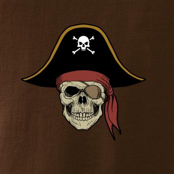Pirátská lebka s kloboukem
