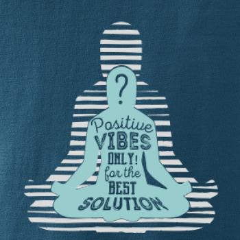 Joga - think positive šedá