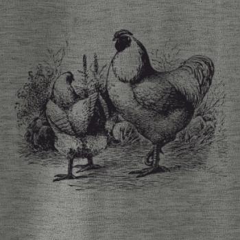 Slepičí rodina malovaná