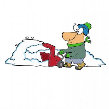 Frézování sněhu kreslené