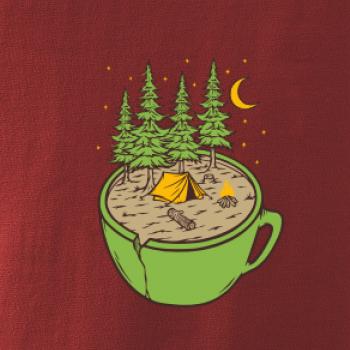 Hrnek plný stanování