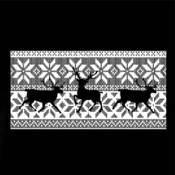 Jelen ve vánočním vzoru