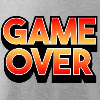 Game over - nápis barevný