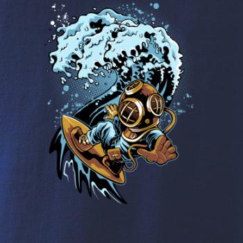 Surfující potápěč