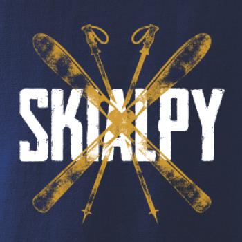 Skialpy nápis lyže