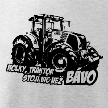 Holky, traktor stojí víc než bávo
