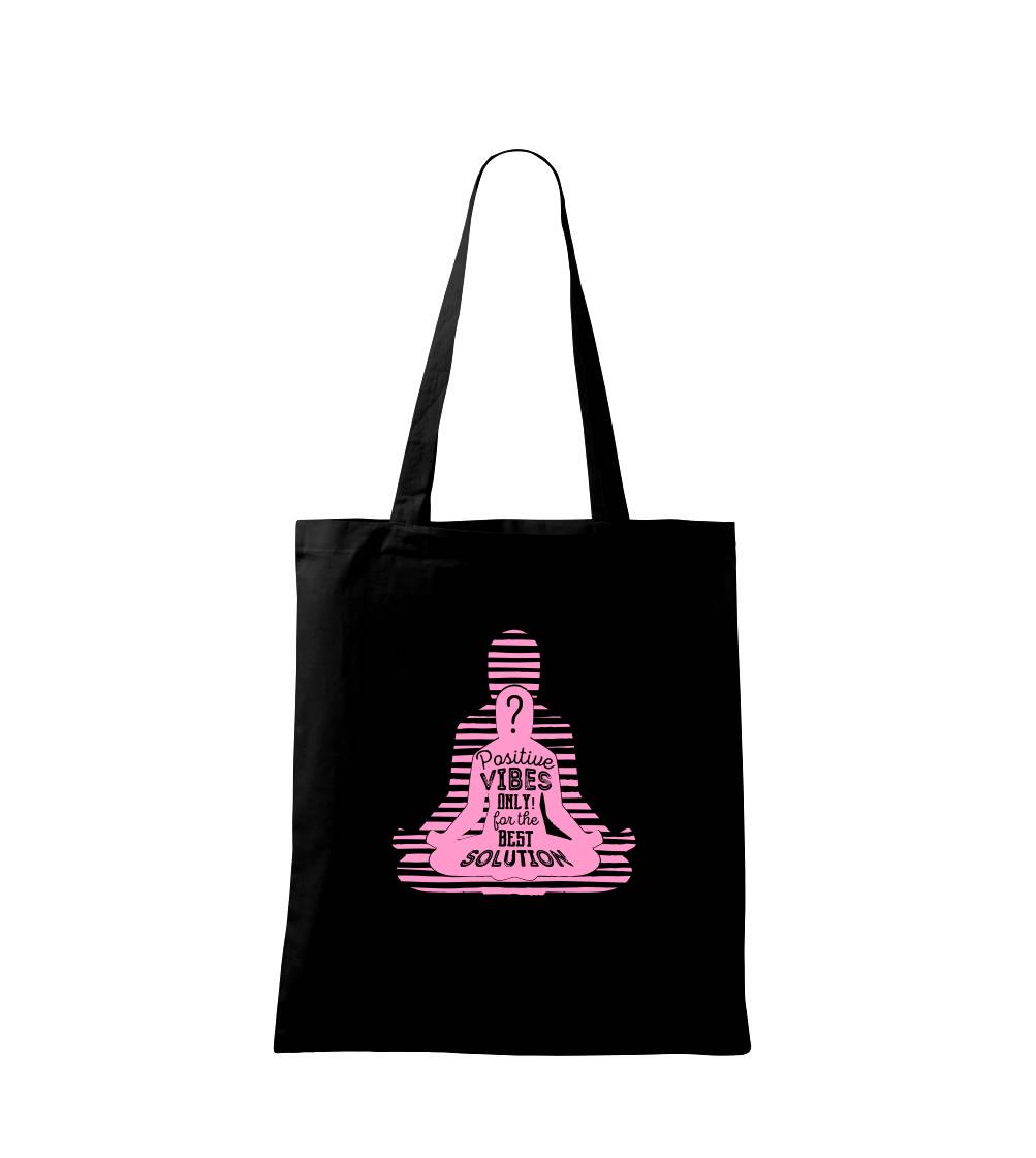 Joga - positive vibes only růžová