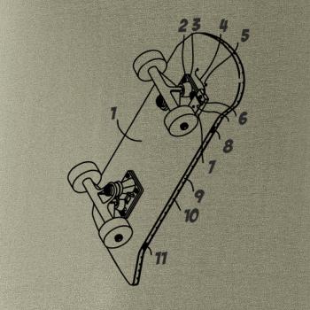 Skateboard nákres prkna