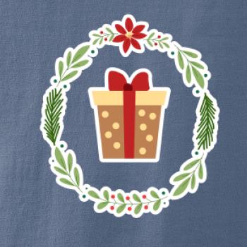 Vánoční věnec s dárkem