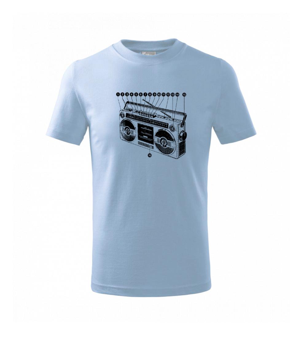 Nákres starý magnetofon