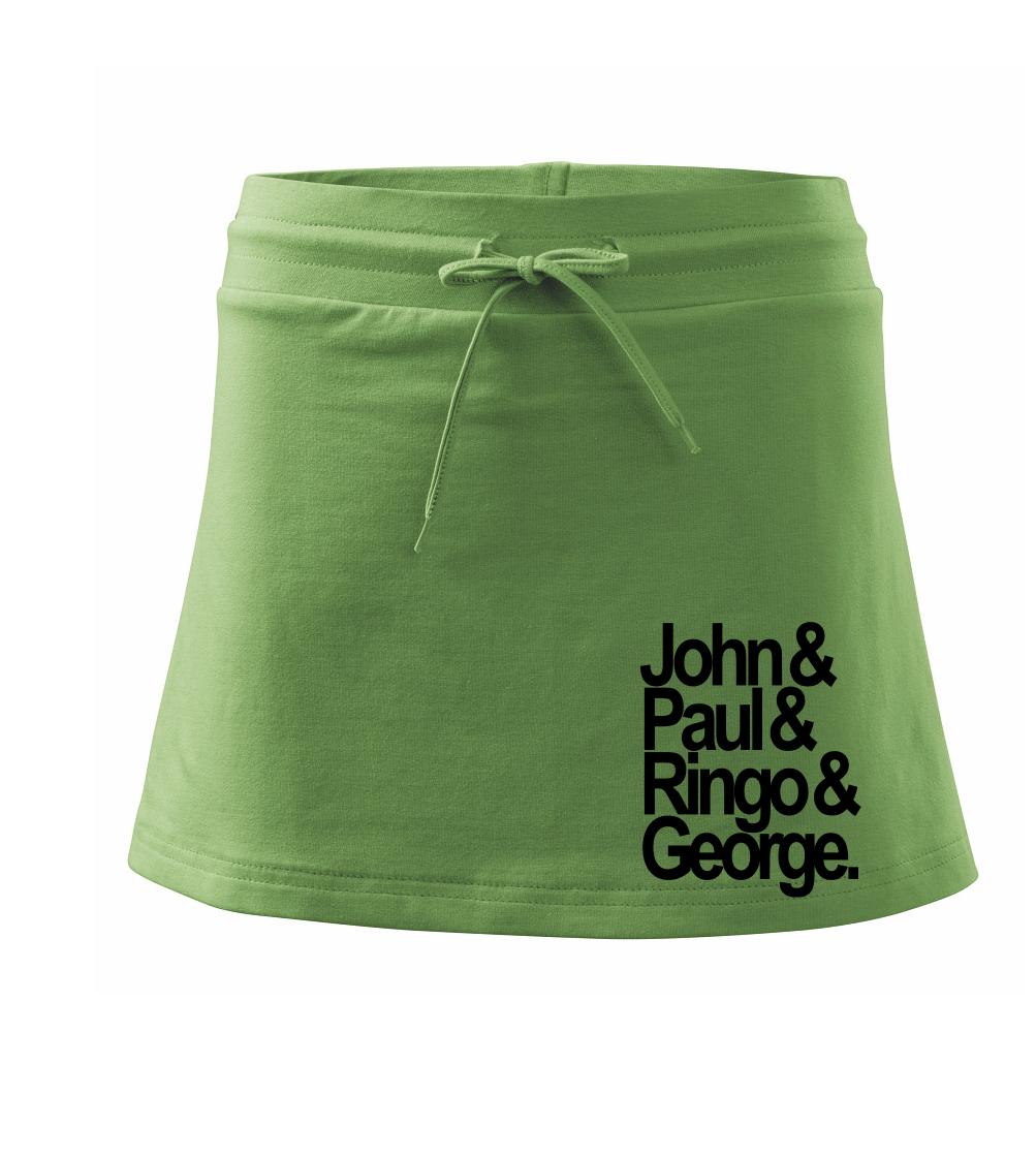 John Paul Ringo George - Sportovní sukně - two in one
