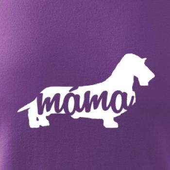 Jezevčík dlouhosrstý máma obrys