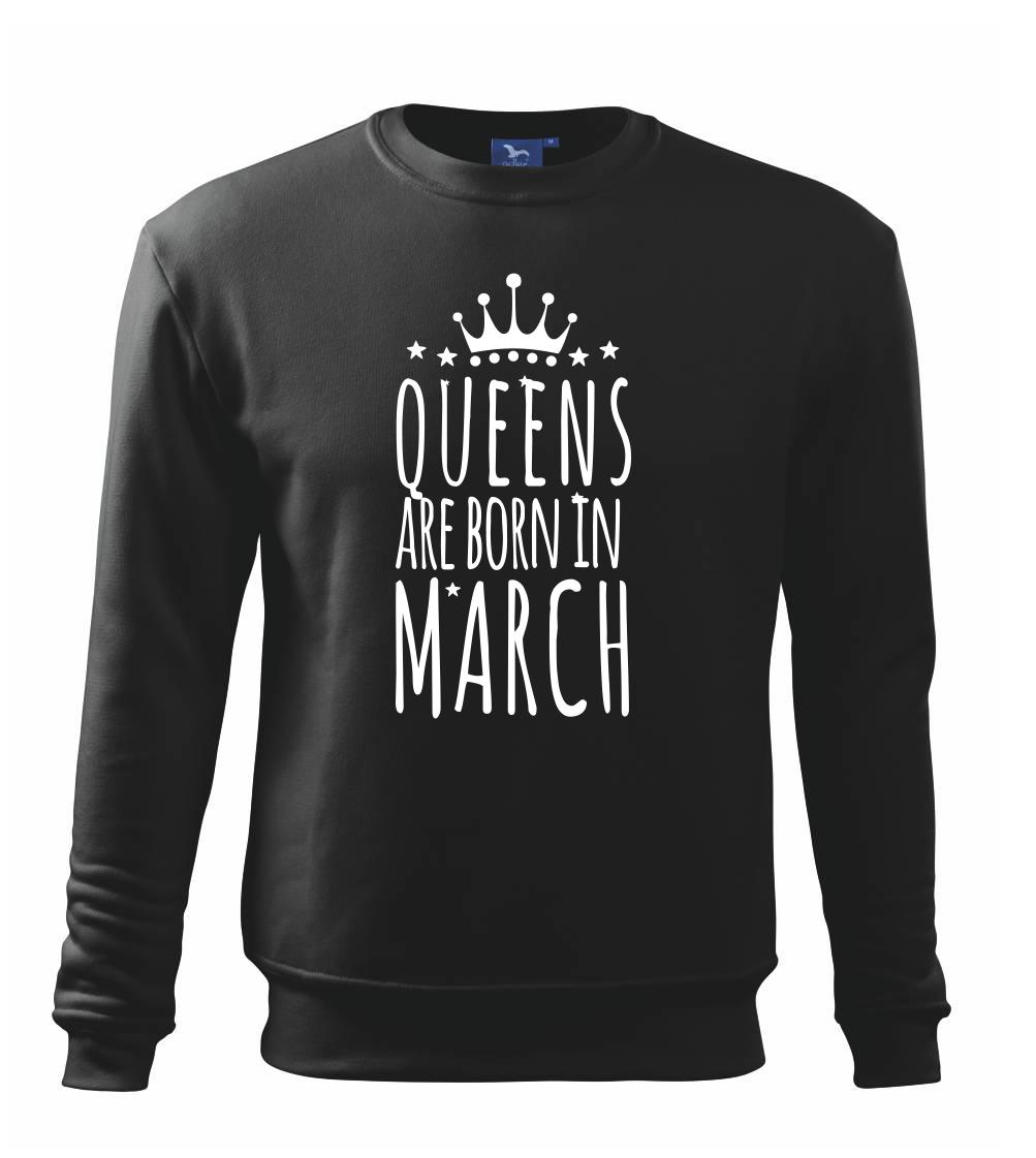 Queens are born in March - Mikina Essential dětská