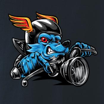 Motorkář vlk Motorkář vlk